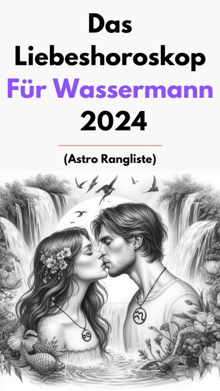 Das Liebeshoroskop für Wassermann 2024