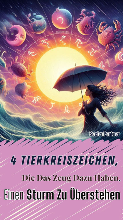 4 Tierkreiszeichen, die das Zeug dazu haben, einen Sturm zu überstehen