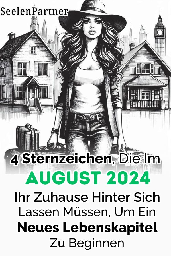 4 Sternzeichen, die im August 2024 ihr Zuhause hinter sich lassen müssen, um ein neues Lebenskapitel zu beginnen