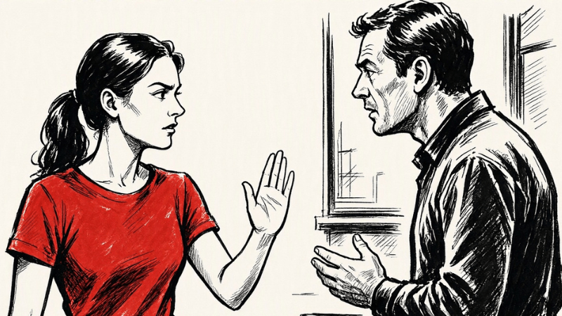 Starke Frau setzt Grenzen Drei kurze Sätze, die mehr bewirken als jede Diskussion